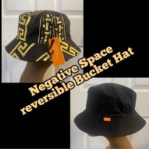 Negative Space reversible, Bucket Sun Hat OSFM NEW!
